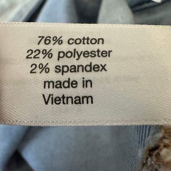 Lane Bryant Signature Fit Boyfriend Capri - Pride Embroidered Light Wash Size 20 - Picture 12 of 12